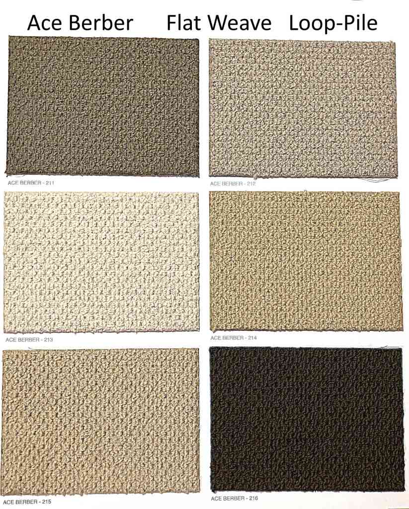 Ace Berber and Flat Weave Loop-Pile Samples